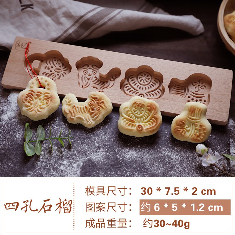 Bakvorm bakvorm antiaanbak bakkerij accessoires hout oven gereedschap milieuvriendelijke bakvorm set pasticceria thuis keuken  db60hp: Stijl 1