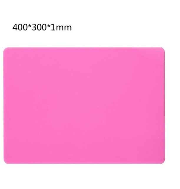 Big Silicone Placemat Silicone Sheet Pad for DIY Handmade UV Epoxy Resin Mold Casting Jewelry Making Multipurpose Table Mat: Pink 4