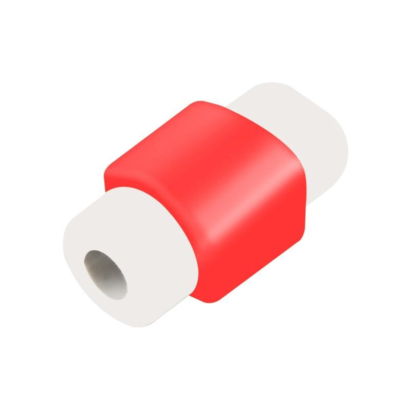 Cute Cable Protector For IPhone Xiaomi USB Colorful Data Charger Earphone Cable Cover Protetor Cable Protector Phone Accessories: red