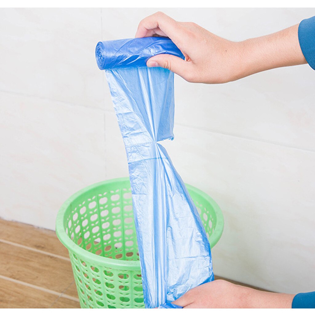 5 Rolls 100PC Trash Bags Garbage Bag Durable Disposable Plastic Household Kitchen Trash Bags мешки для мусора@30