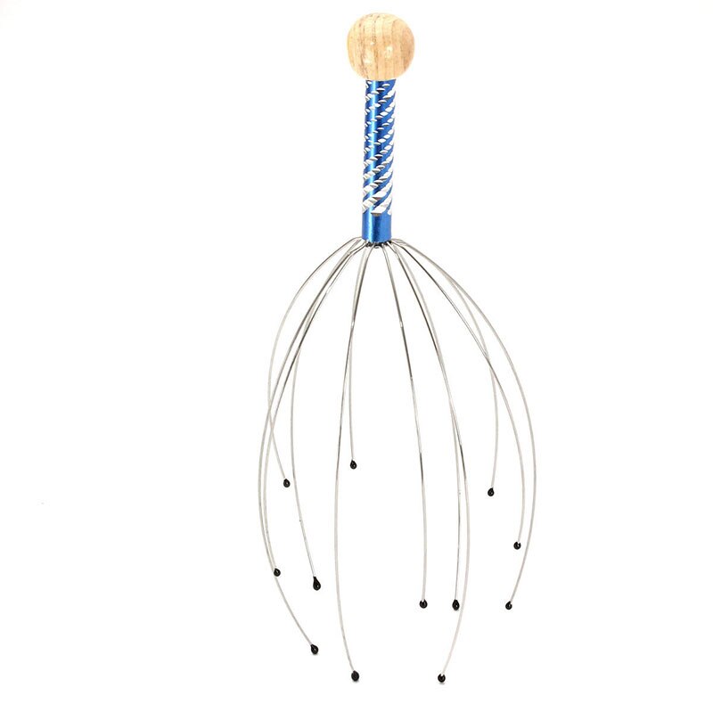 Octopus Head Massager Scalp Relaxation Relief Body Massager Remove Muscle Tension Tiredness Metal Head Massager Instrument