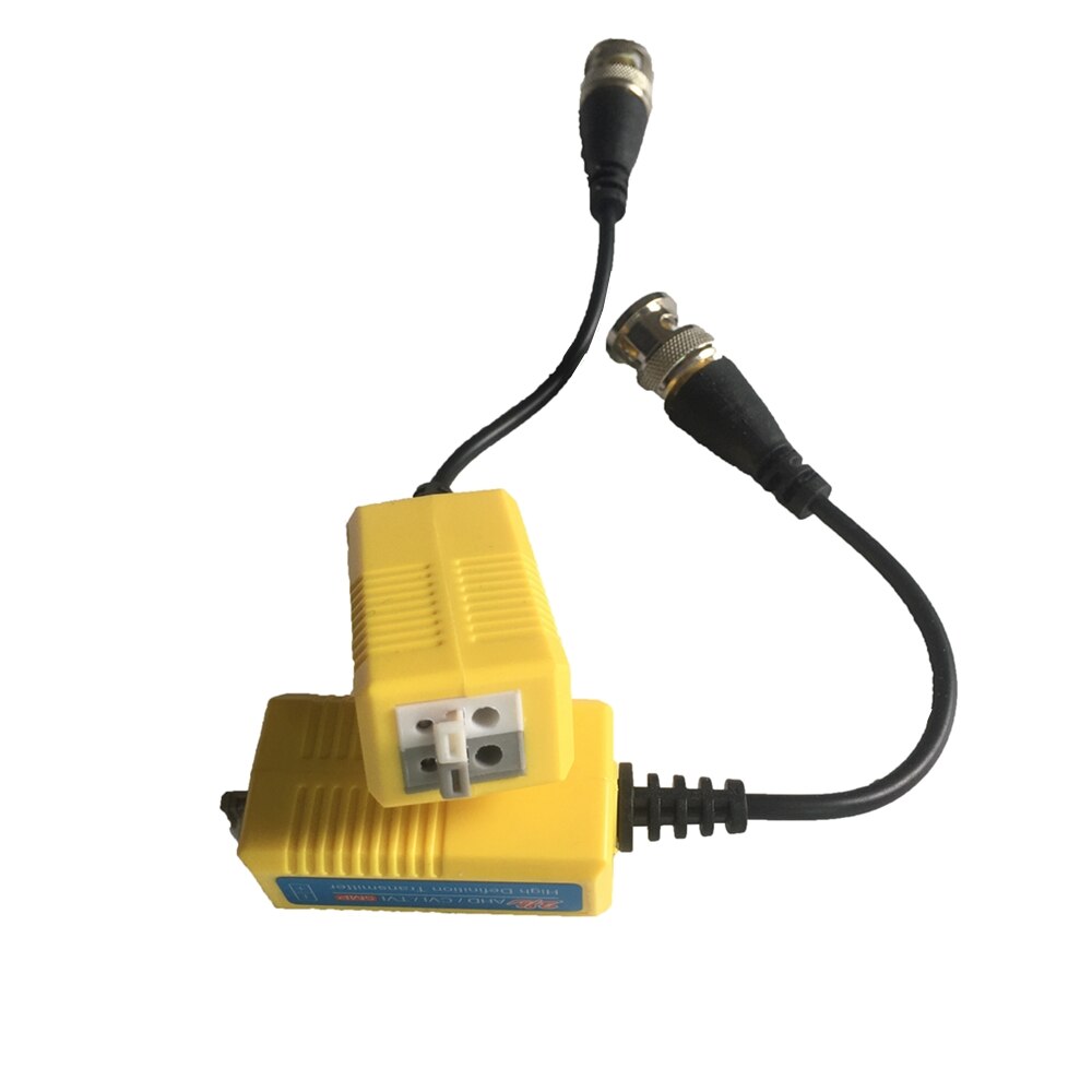 10 Pairs Passive Twisted Pair Video Balun Transceiver Male BNC UTP For CCTV AHD DVR Camera System