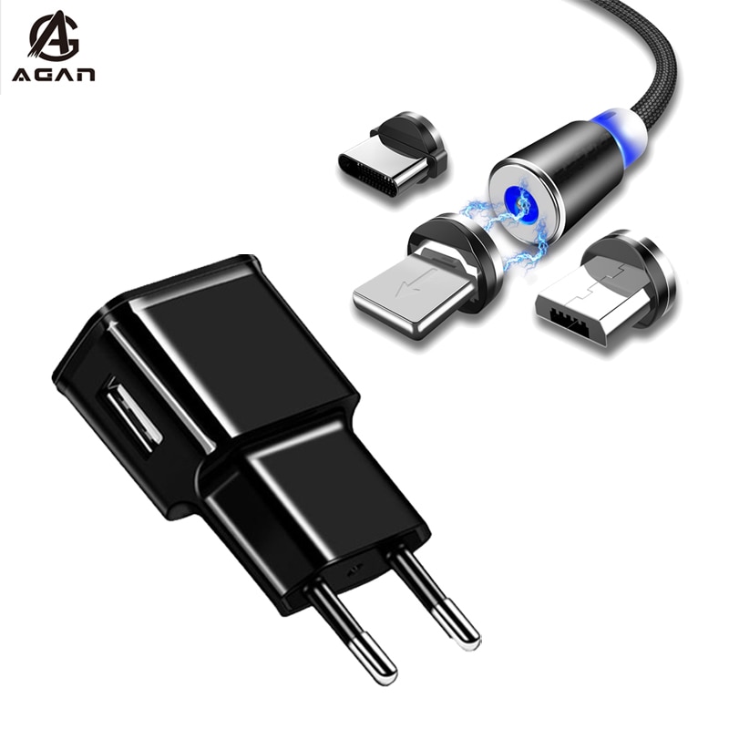 1M Magnetic Cable For Samsung Note 10 9 S20 Ultra S10 Lite S9 S8 A9 A7 A6 A8 J4 J6 Plus Charging Cable Fast Charger Adapter