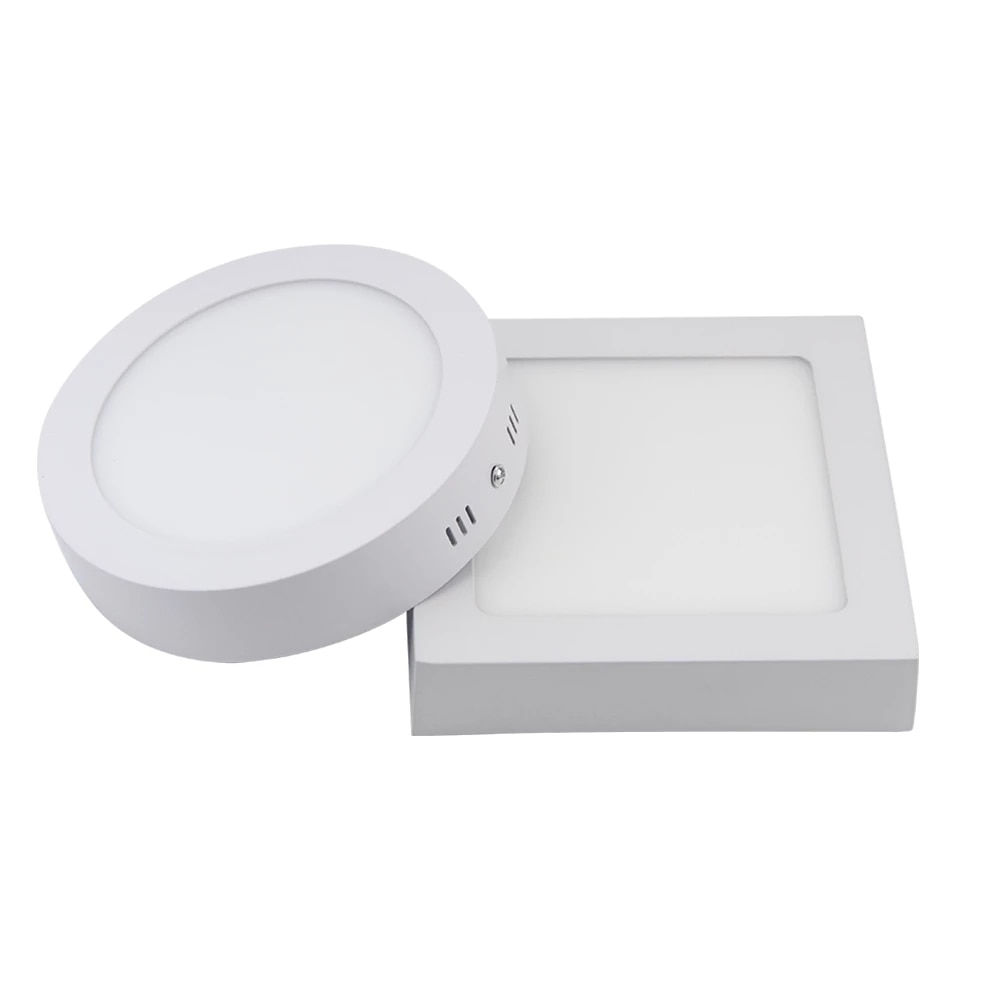 Oświetlenie panelowe LED 9W 15W 25W Okrągłe/kwadratowe Downlight AC/DC 12V 24V Lampa sufitowa LED do oświetlenia kuchni i łazienki