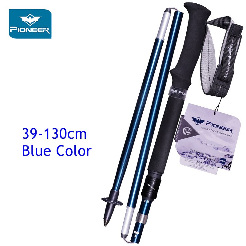 Adjustable Alpenstocks Aluminum 7075 Trekking Poles Collapsible Lightweight Hiking Canes Walking Climbing Sticks With Carry Bag