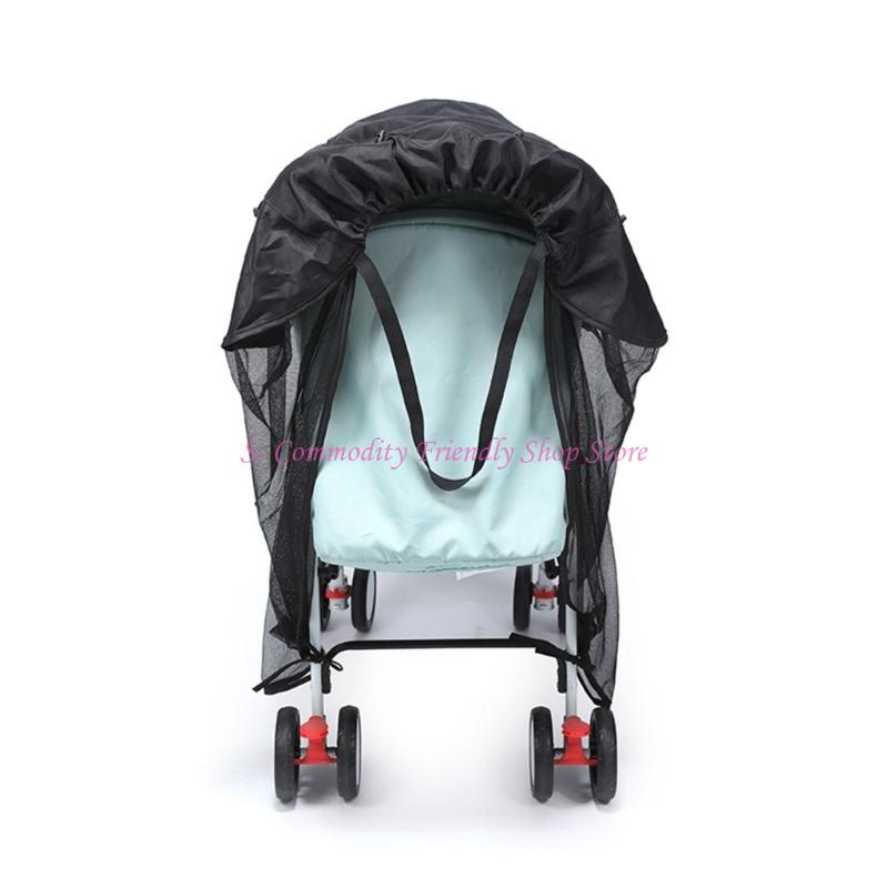 85AE Kinderwagens Zonnescherm Vliegennet 2 in 1 Kinderwagen Zonnescherm Luifelbeschermer