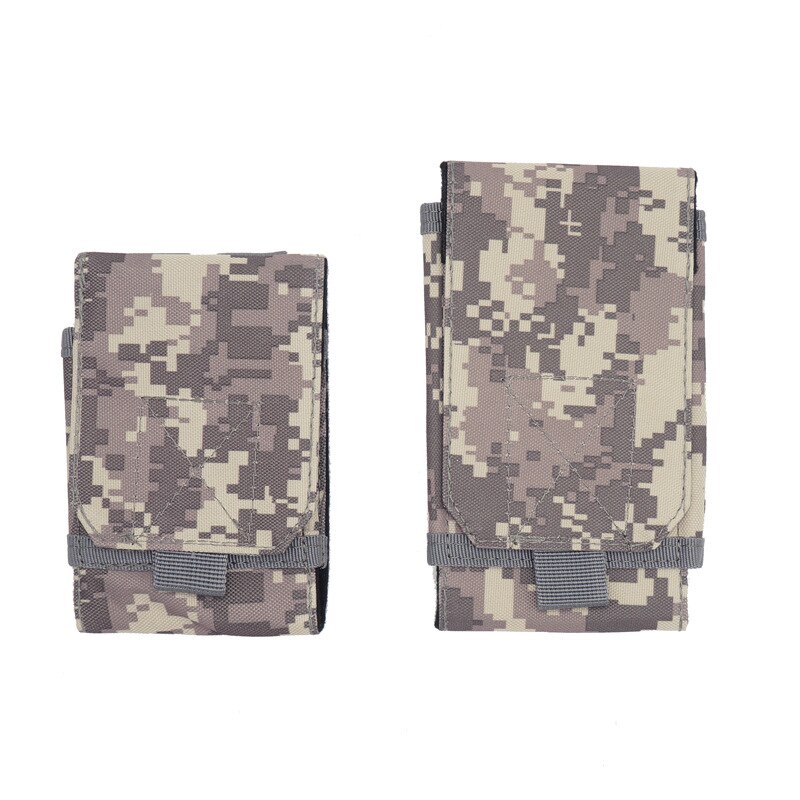 Universal Camouflage Canvas Mobile Phone Bag for Samsung Galaxy S3 S4 S5 S6 S7 edge Waist Bag Belt Clip Cover Case Phone pouch: 5.0inch / AUC