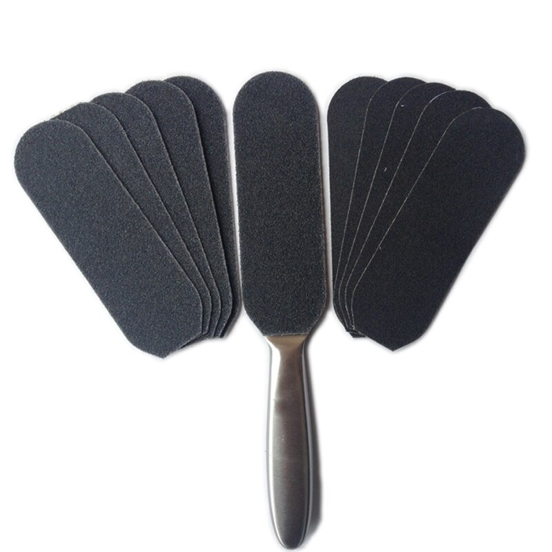 60 stks/pak Zorg Voet Grit Schuren Doek Pro Pedicure Voetverzorging Refill Vervanging voor Roestvrij Metalen Handvat Bestanden Voetrasp