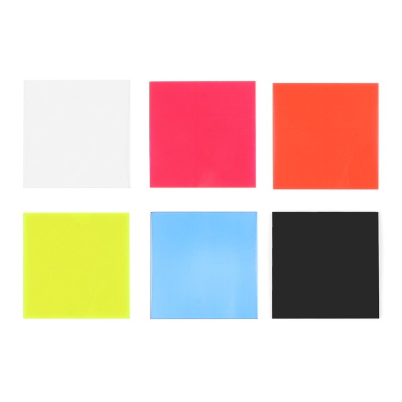 1pc Colored Acrylic Sheet Board 8*8cm DIY Toy Accessories Model Making