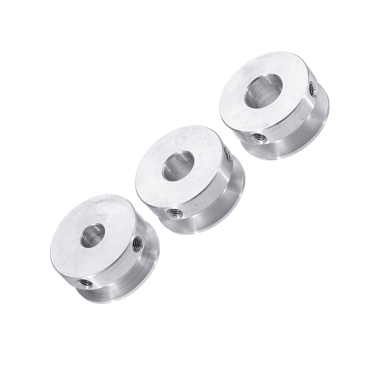 Poulie 4-16mm 30mm en alliage d'aluminium, roue de poulie à alésage fixe à rainure unique pour arbre moteur, courroie de 6mm