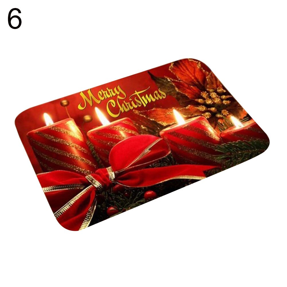Noël père noël renne bonhomme de neige anti-dérapant paillasson tapis de sol tapis salle de bain: 6