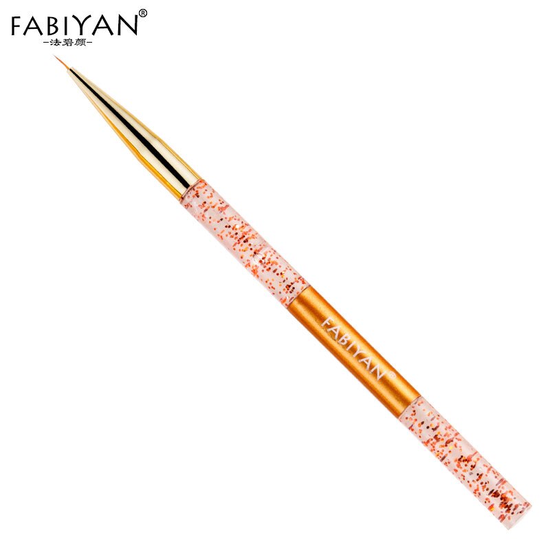 Pinceles de delineador para uñas, pluma de extensión en forma de media luna, pétalos, herramientas de manicura acrílicas, 9 estilos: 5mm