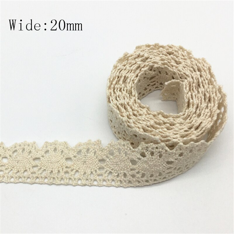 2 yards 100% Katoen Kant Lint Voor Kleding Naaien Stof Ivoor Trim Katoen Gehaakte Kant Stof Lint Handgemaakte Accessoires: Licht Paars