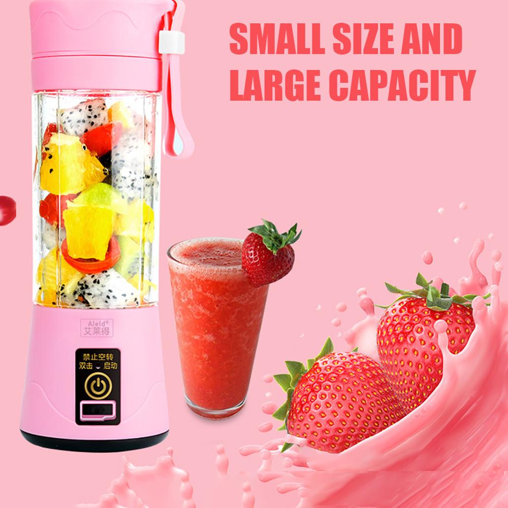 Portable Electric Juicer Cup Usb Rechargeable Personal Size Juicer Easy To Use portable electric juicer @T