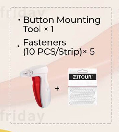 Zitour® Quick Button Attachment Tool Button Fasteners Easy Replace Buttons Sewing Tool for Home Office School Travel Dropshippin: Default Title