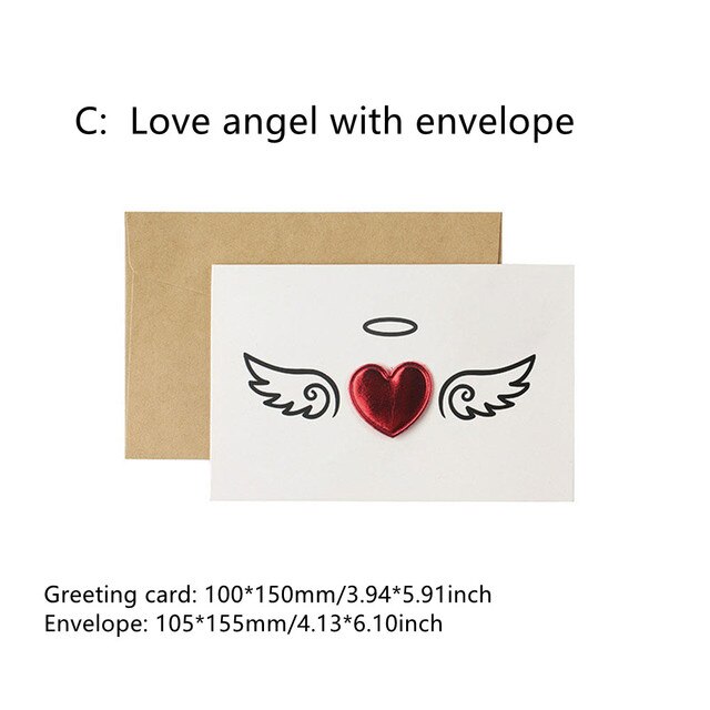 Kaarten Valentijnsdag Liefde Postcard Uitnodiging Wenskaarten Anniversary Voor Haar Valentijnsdag Card: C