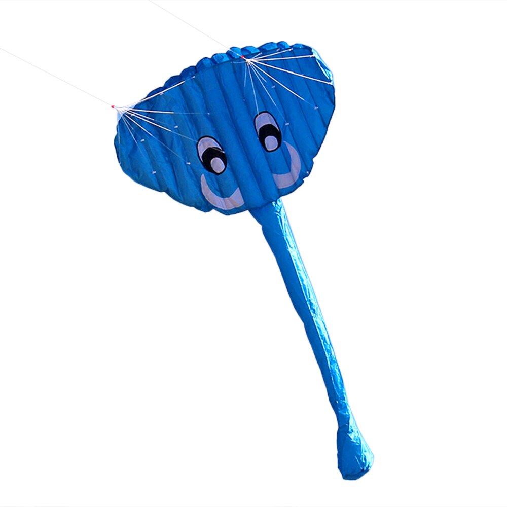 140 x 70cm rammeløse myk dual line stunt elefant parafoil kite enorm fallskjerm sport strand flyvende drage