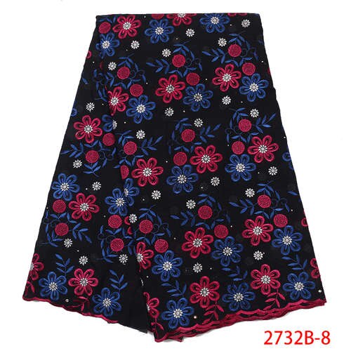 Swiss Voile Lace in Switzerland ,African Cotton Lace Embroidery Dry Lace Fabric for Nigeria Dress KS2733B-1: Picture 8