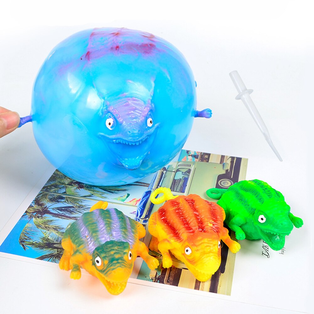 Grappig Blazen Dier Vent Smash Speelgoed Jongens Opblaasbare Dinosaurus Bal Kinderen Speelgoed Water Ballon Knijp Novelty Party Speelgoed Voor Childre