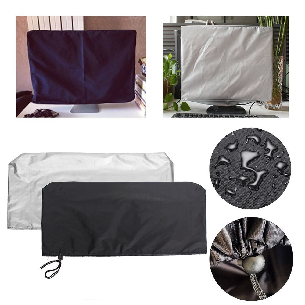 Cubierta protectora impermeable para Monitor de tableta, cinta de poliéster con cordón, 2 colores, 21, 24, 28, 34 pulgadas