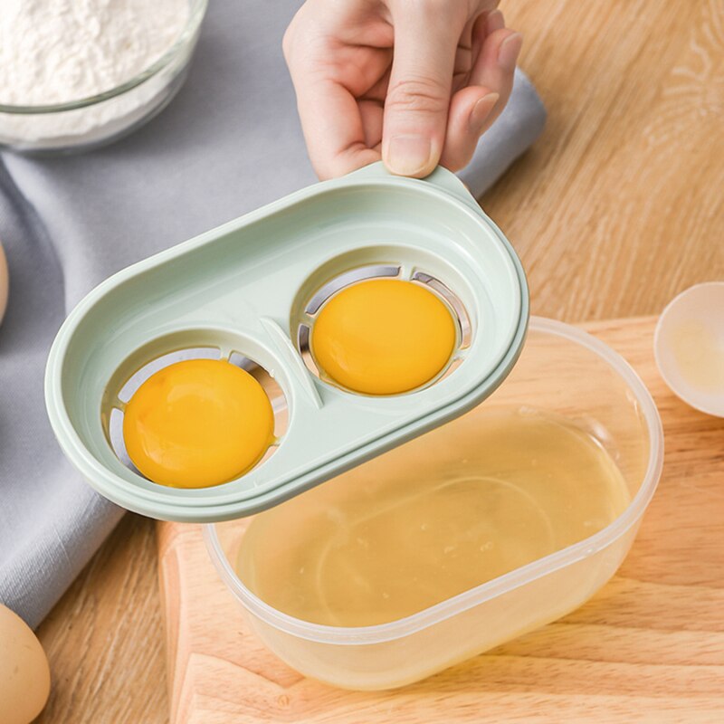 Egg Separator Home Kitchen White Yolk Sifting Chef Dining Cooking Gadget Kitchen Plastic Egg Divider Tools Egg White Separator