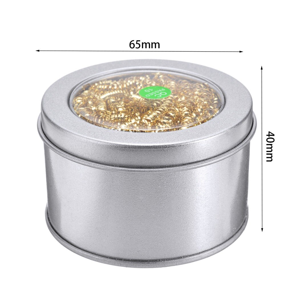 Solder Welding Soldering Iron Tip Electric Iron Cleaner Brass Wire Ball With Rosin Flux For Welding Equipment