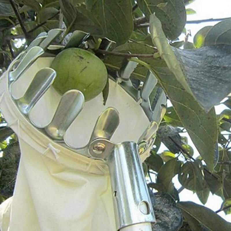 Metal Fruit Picker Orchard Gardening Apple Peach High Tree Picking Tools Fruit Catcher Collector Gardening Tools