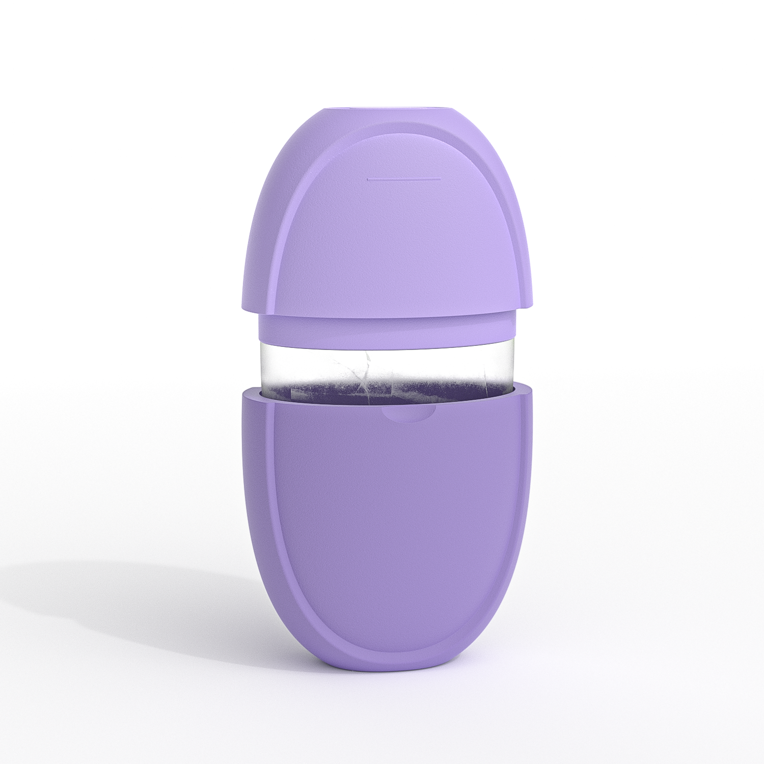 Siliconen Ijsroller Mal Mini Draagbaar Gezichtsreinigingstool Koud Kompres Rustgevende Massage Ijsdoos Duurzaam Huidverzorgingstool: Paars