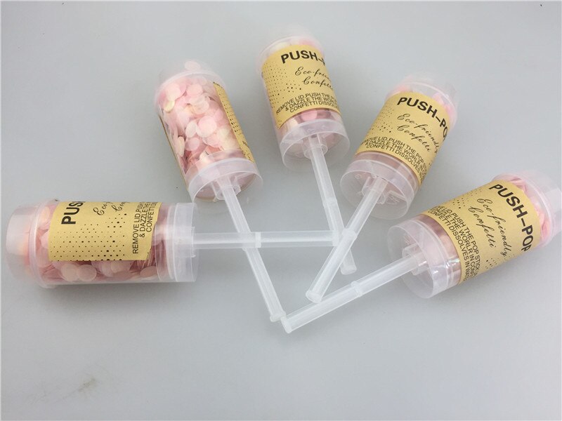 1 stücke Runde drücken-hoch Konfetti Poppers Für Hochzeit Geburtstag Jahrestag Junggeselle Braut Dusche Partei Konfetti Dekorationen