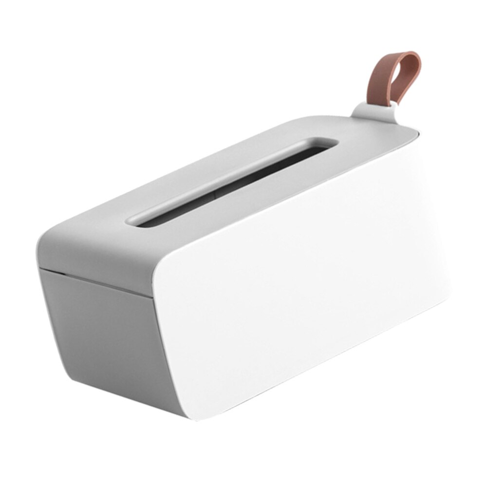 1 pc eenvoudige, duurzame plastic tissueboxen voor hotelrestaurants: Wit