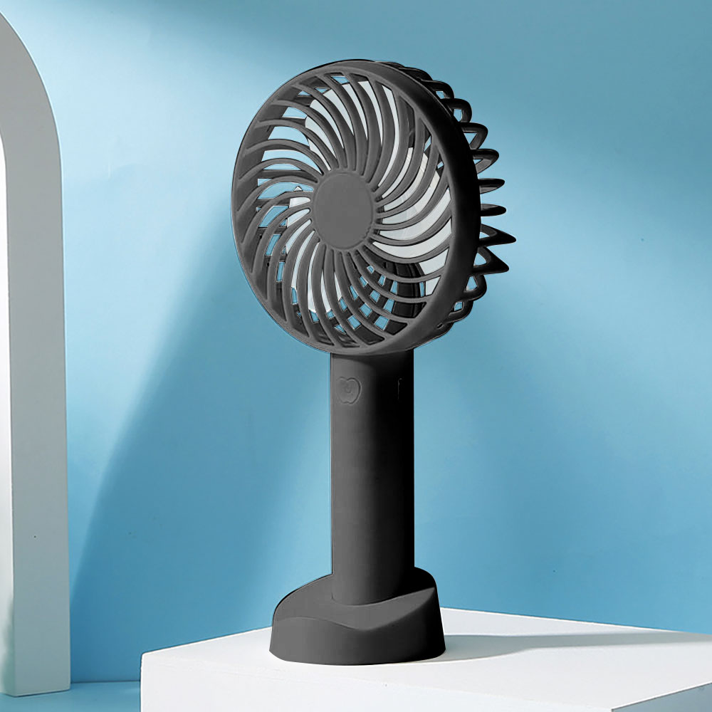 Mini bärbara fläktar handhållen usb uppladdningsbar fläkt mini skrivbordsluftkylare utomhusfläkt kylning resehandfläktar ventilationsfläkt: Mörkgrön