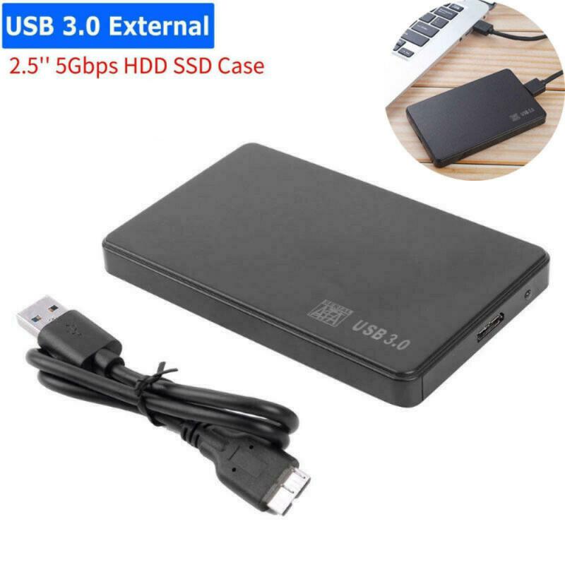 2.5 "SATA Zu USB 3,0 HDD Gehäbenutzen Mobilen Festplatte fallen Für SSD Externe Speicher HDD Kasten Mit USB3.0/2,0 kabel ABS