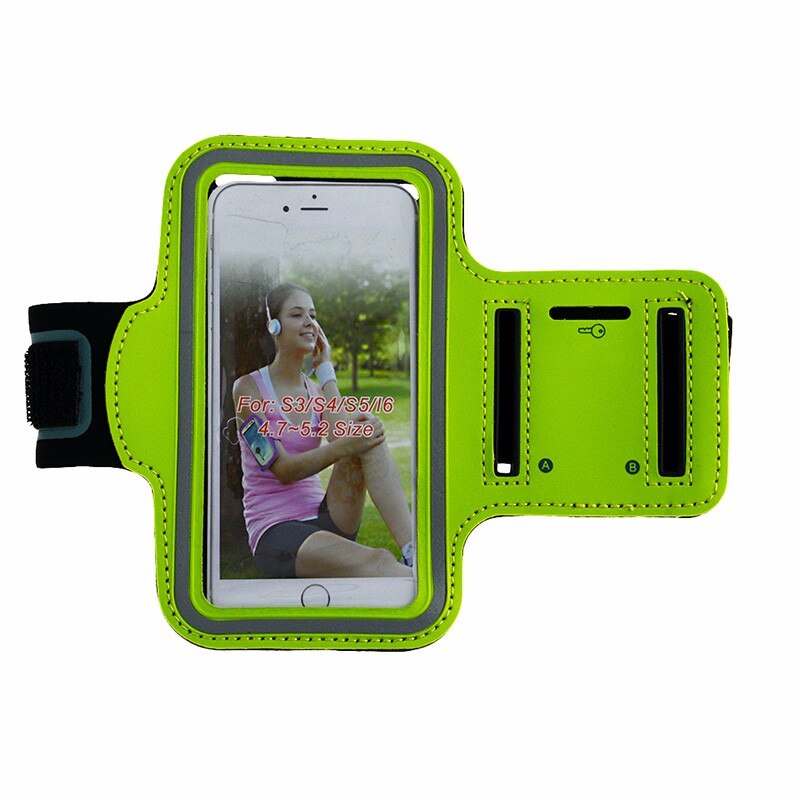 Funda deportiva de banda de brazo para correr para Samsung Galaxy S8 / S8 + S8 Plus, funda impermeable de cuero PU, funda, funda, Fundas: green