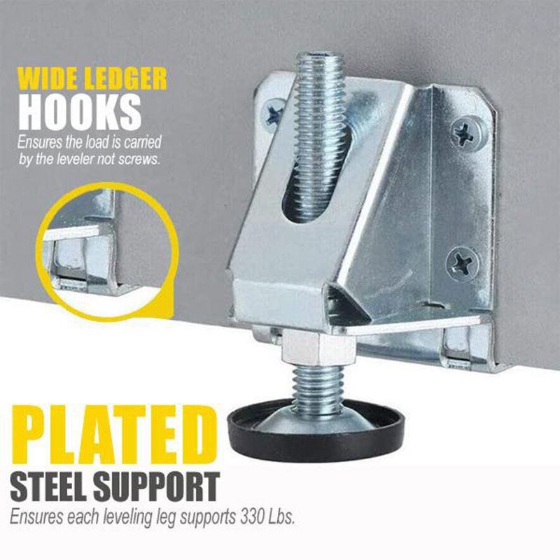 Heavy Duty Adjustable Furniture Leg Levelers, Small Foot Ideal for Tables, Shelving Units, Shop Cabinets and Furniture