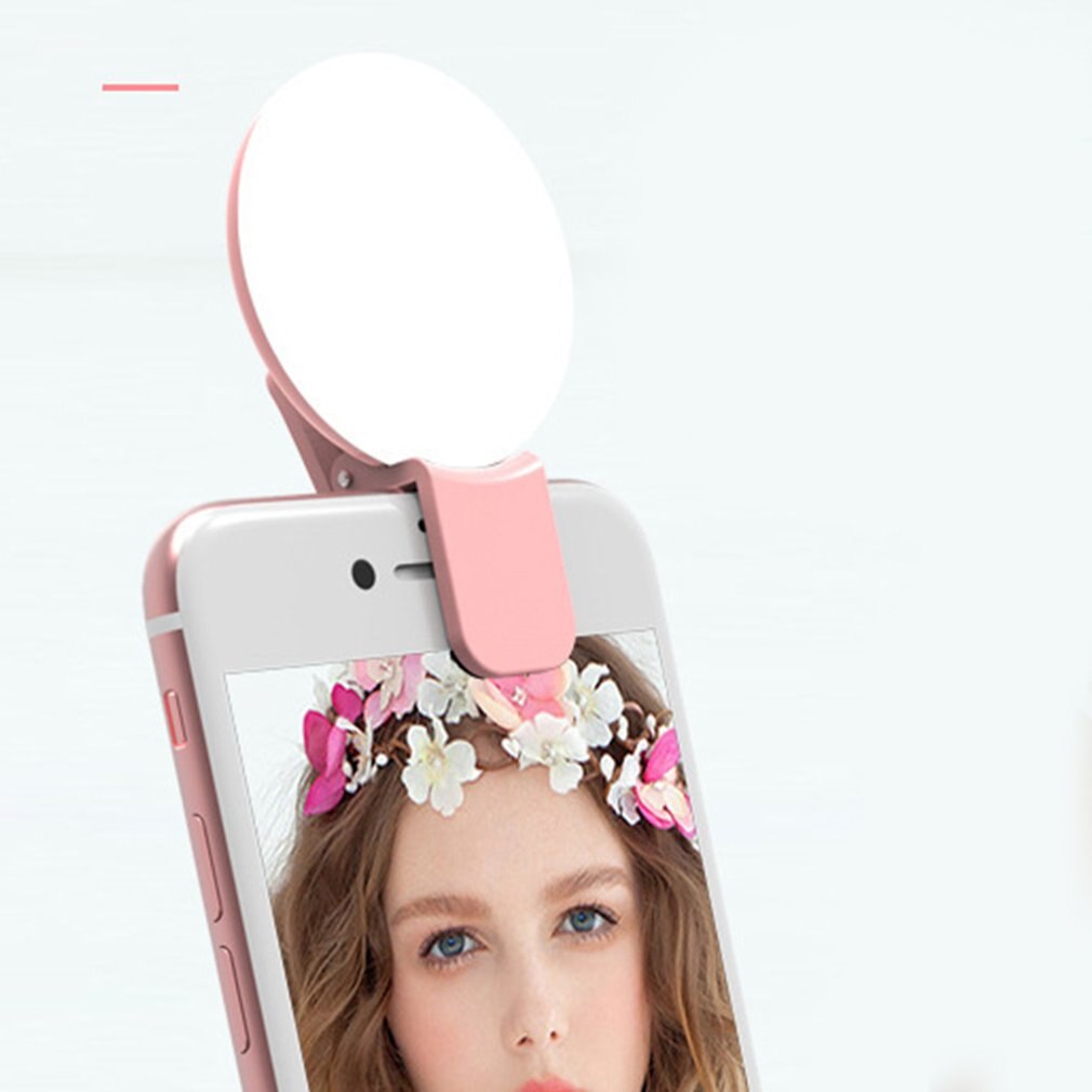 USB Charging 10 LED Flash Round Self-Timer Artifact Photography Fill Light Mini Charging LED External Beauty