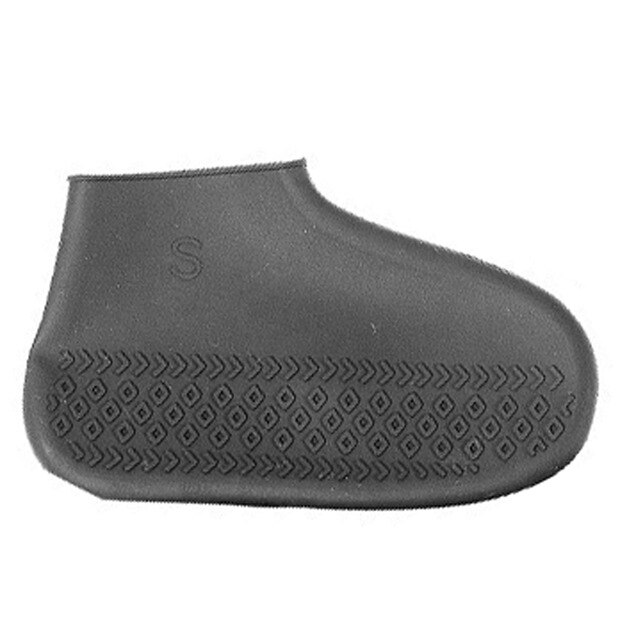 Silicone Kids Rainproof Rain Cover For Shoes Girl Men Waterproof Shoes Cover Unisex Non-slip Women Washable Boots Outdoor: Gray / S