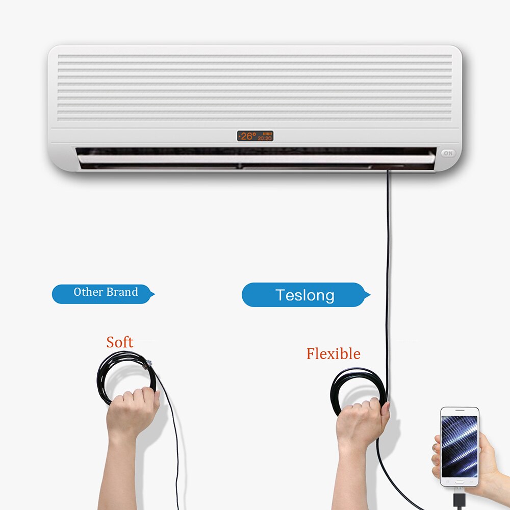 Teslong 5.0MP 3 In 1 Usb Endoscoop Camera 2594X1944P IP67 Autofocus Industriële Borescope Harde Draad Inspectie camera Autofocus