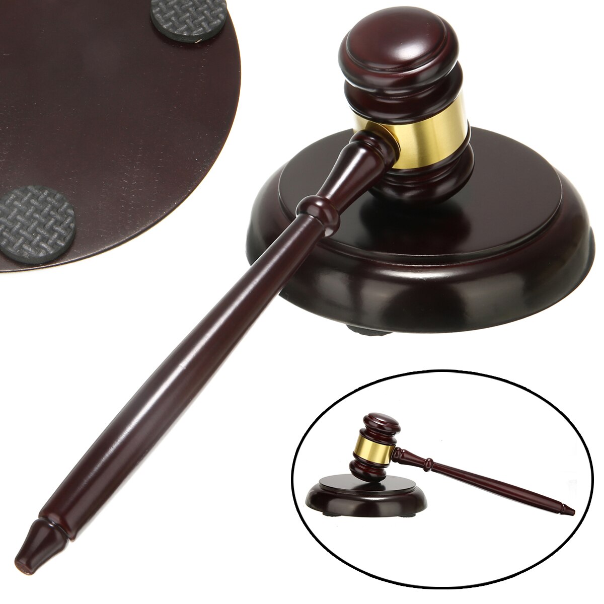 Wooden Judge Hammer Beating Gavel Auction Hammer f... – Vicedeal