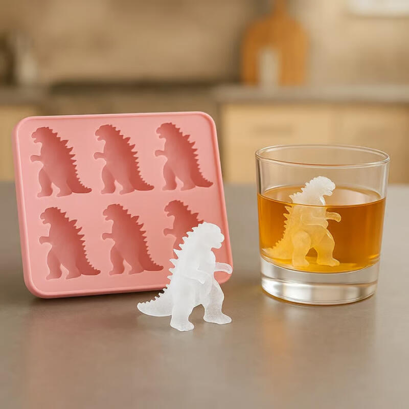 6 Grid Monster Ice Mold Large Silicone Ice Cube Molds Makes Ice Dragon DIY Ice Maker Ice Cube Tray Household Ice Lattice Whiskey