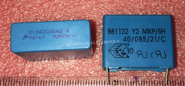 20 pièces B81122 Y2 MKP/SH A 10n 47n U1 M 250V 0.01UF 0.047UF 0.1UF 250VAC 103M 473M 104M P = 15mm P = 22.5mm condensateur de Film