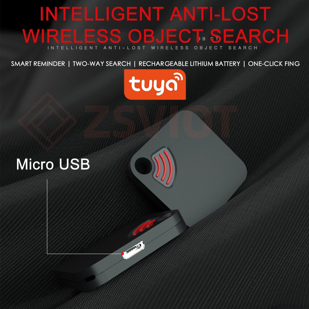 Tuya Smart Tracker Device Mini Tag Key Child Finder Pet Tracker Location Bluetooth Tracker Smart Tracker Vehicle Anti-lost