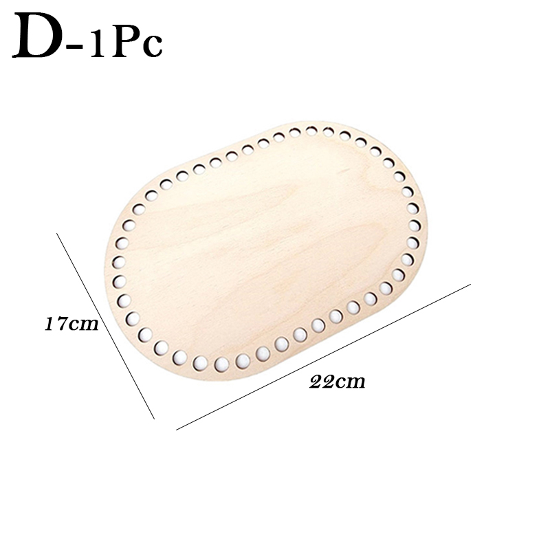 7 Maten Natuurlijke Houten Mand Bodem Oval Blank Solid Haak Mand Houten Basis Voor Diy Mand Weven Supplies Craft Maken: D