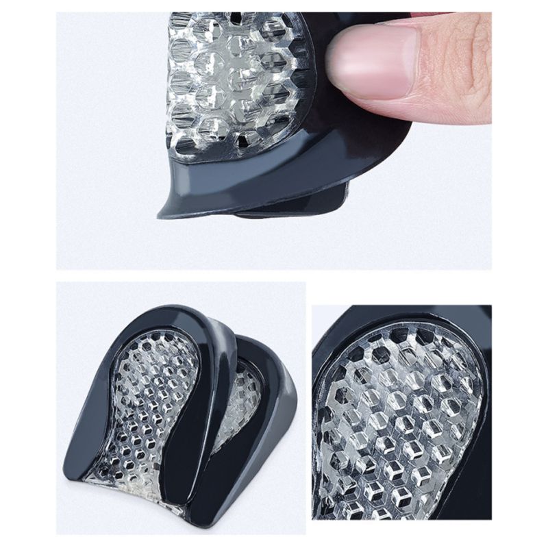 1 paar Atmungsaktive Dämpfung Elastische Schmerzen Relief Schuh Kissen Halbe Plantar Einsätze Einlegesohlen Waben Hohl Ferse Pads ZW