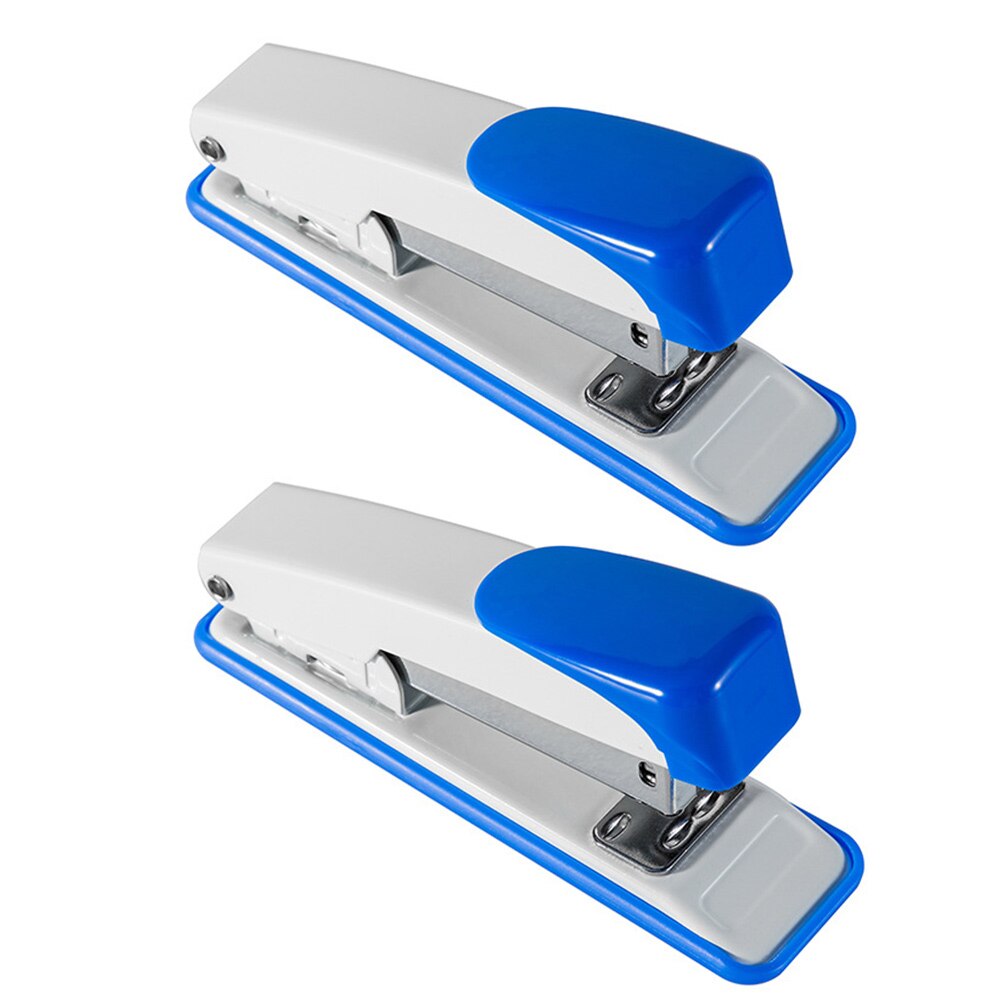 2Pcs Classic Medium Staplers Office Desk Staplers Book Binding Tool Portable Stapler