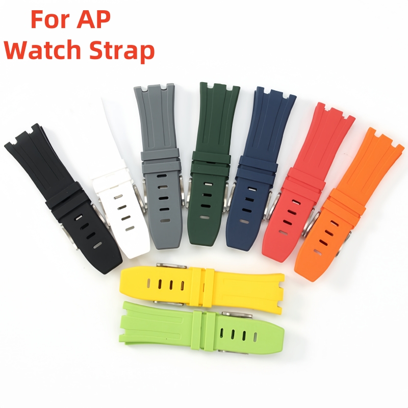28 mm 30 mm wasserdichtes Silikon-Uhrenarmband für AP königlich Eiche Off-Shore 15710 1570 Gummi-Armbinde