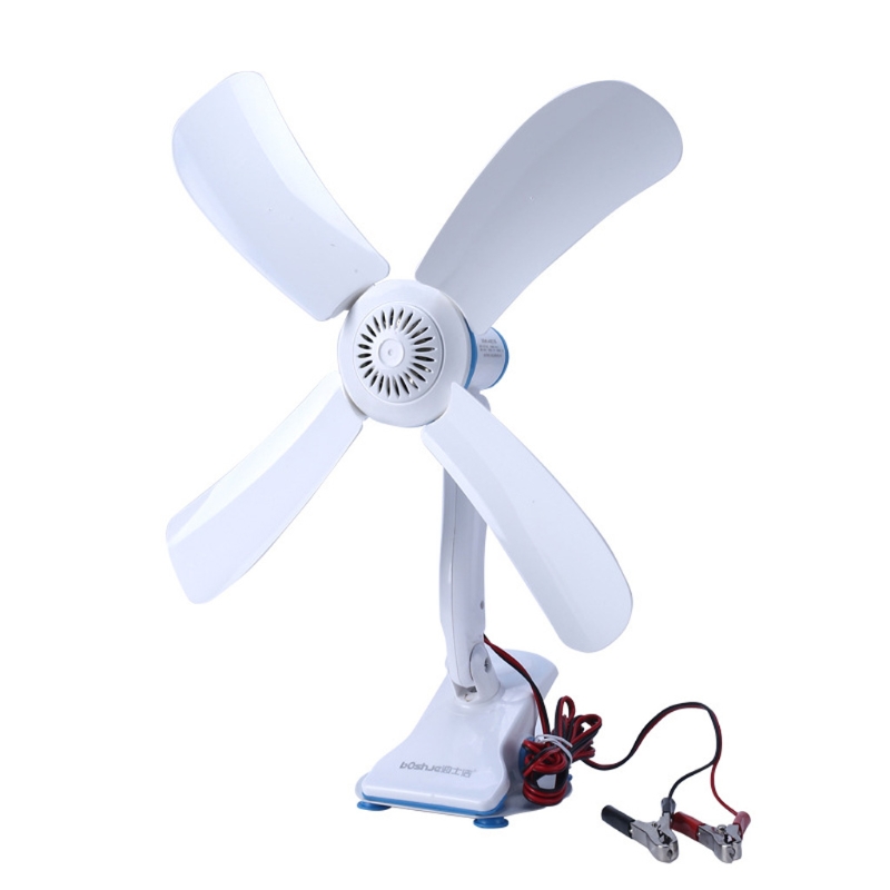 16.5Inch 12V 8W Stille Plafond Ventilator Een Snelheid Rustig Clip Op Ventilator Bureau Ventilator Voor Camping Tent outdoor Auto Suv