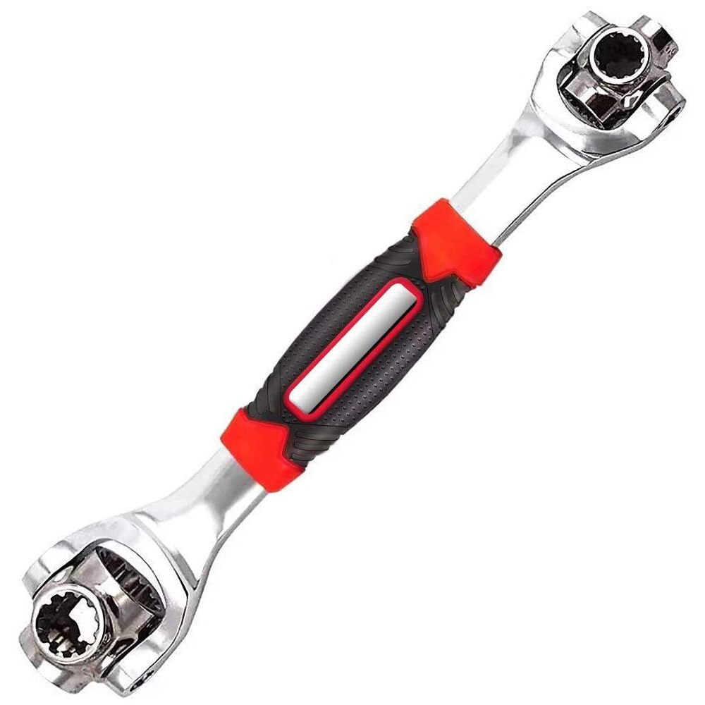 Llave Universal 48 en 1 para reparación de automóviles, herramientas de enchufe con pernos estriados Torx de 6 a 12 puntos, llave inglesa de 360 grados para el hogar: Default Title