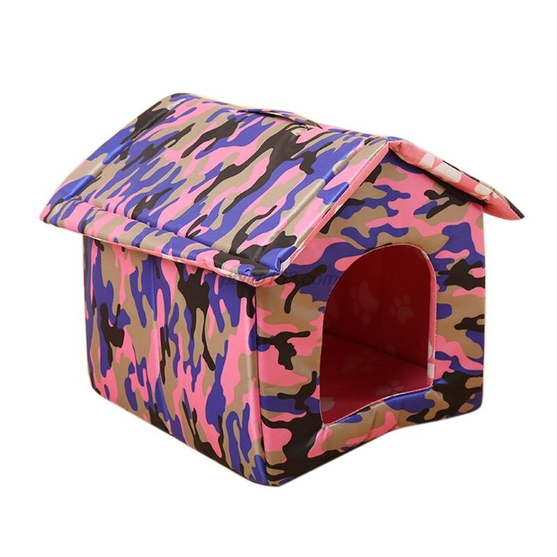 SparkTrend Plastic Dog House, Indoor Outdoor Waterproof Dog Houses Pet Kennel Small Medium Dogs Air Vents Elevated Floor Ventilate Weather Dog House 2