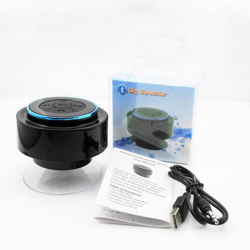 Altavoz estéreo inalámbrico, resistente al agua, compatible con Bluetooth, para iPhone 13, 12, Xiaomi, portátil, para ducha, Radio FM