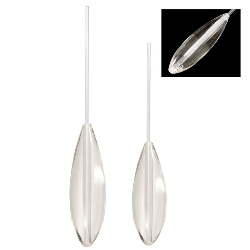 5Pcs Acrylic Fishing Float Sinking-down Bombarda Floats 5/10/15/20g Transparent Fishing Float Fishing Tackle